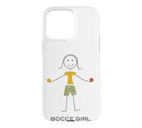 Custodia per iPhone 15 Pro Max Funny Women Bocce Ball, Girl Bocci Gifts