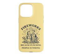 Custodia per iPhone 15 Pro Max Fuochi d"artificio perché prendere a pugni le persone è