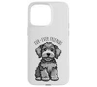 Custodia per iPhone 15 Pro Max Fur-Ever Friends - Cartone animato con cucciolo di