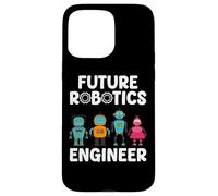 Custodia per iPhone 15 Pro Max Future Robotics Engineer Funny Robot Engineering Kids