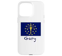 Custodia per iPhone 15 Pro Max Gary Indiana Bandiera USA Souvenir