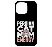 Custodia per iPhone 15 Pro Max Gatto persiano Mamma Energia