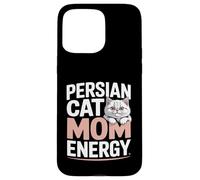 Custodia per iPhone 15 Pro Max Gatto persiano Mamma Energia