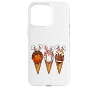Custodia per iPhone 15 Pro Max Gelato gocciolante basket baseball calcio coniglietto Pasqua