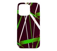 Custodia per iPhone 15 Pro Max Geometria Urbana Nero Bianco Erba-Verde