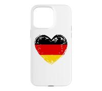 Custodia per iPhone 15 Pro Max Germania nel mio cuore Bandiera tedesca Orgoglioso patriottico tedesco