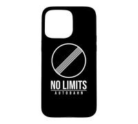 Custodia per iPhone 15 Pro Max GERMANY AUTOBAHN NO SPEED LIMIT SIGN SYMBOL BUNDESAUTOBAHN