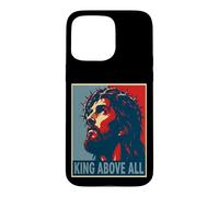 Custodia per iPhone 15 Pro Max Gesù Cristo Re sopra ogni fede cristiana
