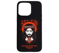Custodia per iPhone 15 Pro Max Gesù I Am The Way Christian Gothic John 14:6 Versetto della Bibbia