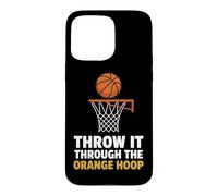 Custodia per iPhone 15 Pro Max Gettalo attraverso il giocatore di basket Orange Hoop