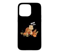 Custodia per iPhone 15 Pro Max Giorno del Ringraziamento Turchia Gatto Miao Divertente Uomini Donne