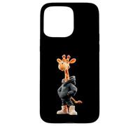 Custodia per iPhone 15 Pro Max Giraffe Cool Cute Kawaii Cartoon Safari Uomini Donne Bambini
