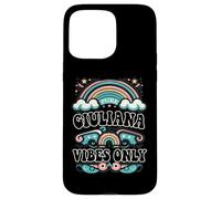 Custodia per iPhone 15 Pro Max GIULIANA Vibes Only Cute Retro Girls GIULIANA Name