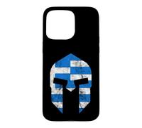 Custodia per iPhone 15 Pro Max Gladiatori greci Spartan Casco Grecia Sparta