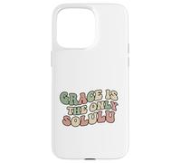 Custodia per iPhone 15 Pro Max GRACE IS THE ONLY SOLULU - Divertente design religioso per cristiani