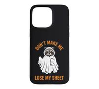 Custodia per iPhone 15 Pro Max Grafica "Don't Make Me Lose My Sheet Ghost Raccoon