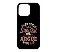Custodia per iPhone 15 Pro Max Grafica retrò western da cowgirl di Argue With Men