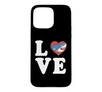 Custodia per iPhone 15 Pro Max Grafica Shark Love Spelled Out With Heart