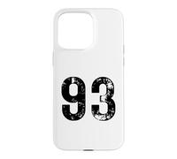 Custodia per iPhone 15 Pro Max Grande numero 93 per 93° compleanno novantatré anni 1993