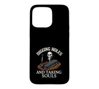 Custodia per iPhone 15 Pro Max Gravedigger Cimitero Operaio Scavare Graves Graveyard Crew