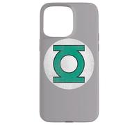 Custodia per iPhone 15 Pro Max Green Lantern Circle Logo Distressed