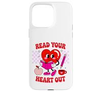 Custodia per iPhone 15 Pro Max Groovy Leggi il tuo cuore per San Valentino da libro vintage