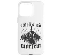 Custodia per iPhone 15 Pro Max Guerrieri spartani Re Leonida Falange greca