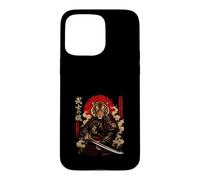 Custodia per iPhone 15 Pro Max Guerriero Tigre Samurai Arte