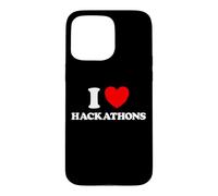 Custodia per iPhone 15 Pro Max Hackathon Amore Divertente Hack Con Evento Codice Hacking Concorso Fan