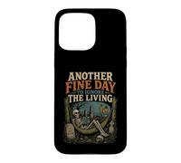 Custodia per iPhone 15 Pro Max Halloween Skeleton Un altro giorno ignorare il vivente Halloween
