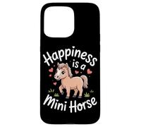 Custodia per iPhone 15 Pro Max Happiness is a mini cavallo pony amante miniatura cavallo ragazze
