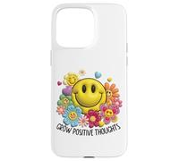 Custodia per iPhone 15 Pro Max Happy Face Flower Garden Grow Positive Smile Retro