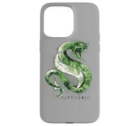 Custodia per iPhone 15 Pro Max Harry Potter Slytherin Watercolor