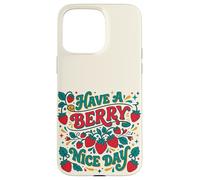 Custodia per iPhone 15 Pro Max Have A Berry Nice Day Retro Strawberry Groovy Aesthetic