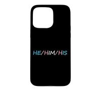 Custodia per iPhone 15 Pro Max HE HIM HIS Pronouns Trans Transgender Pround Trans Men Pride