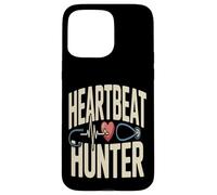 Custodia per iPhone 15 Pro Max Heartbeat Hunter Nurse Doctor Stetoscopio ECG