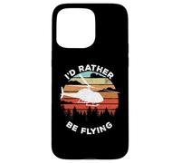 Custodia per iPhone 15 Pro Max Helicopter Funny Pilot Gift I'd Rather Be Flying Retro
