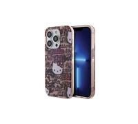 Custodia per iPhone 15 Pro Max Hello Kitty Graffiti Rosa