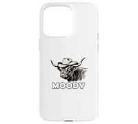 Custodia per iPhone 15 Pro Max Highland Cow Lover Moody Western Cattle Rancher