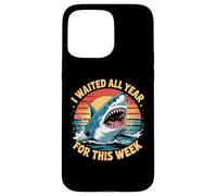 Custodia per iPhone 15 Pro Max Ho aspettato tutto l'anno per questa settimana Shark Lover Ocean Wildlife