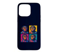 Custodia per iPhone 15 Pro Max Homo Habilis Pop Art Evoluzione umana precoce Handy Man