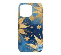 Custodia per iPhone 15 Pro Max Horror Strano Occhio Malvagio Blu Scuro