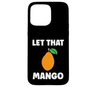 Custodia per iPhone 15 Pro Max Humor mangoes cute fruit minimalist simple let that mango