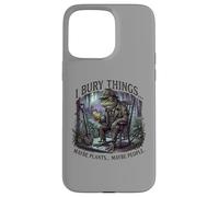Custodia per iPhone 15 Pro Max I Bury Things Frog Gardener Dark Humor Shovel