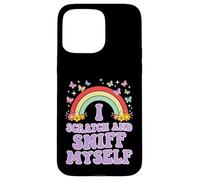 Custodia per iPhone 15 Pro Max I GRAFO E SNIFF MYSELF Divertente Adulto Umorismo Arcobaleno