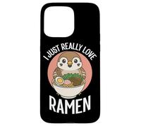 Custodia per iPhone 15 Pro Max I Just Really Love Ramen Sparrow Noodles Bowl Cup Soup Japan