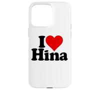 Custodia per iPhone 15 Pro Max I LOVE HEART HINA NOME SU UN TEE