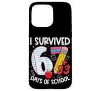 Custodia per iPhone 15 Pro Max I Survived 67 + 33 Days School Kids Funny 100th Day School