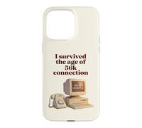 Custodia per iPhone 15 Pro Max I Survived The Age of 56k Connection: Funny Dial-Up PC Humor