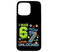 Custodia per iPhone 15 Pro Max I Was 6 Now Level 7 Unlocked 7th Birthday Gamer 67 Meme